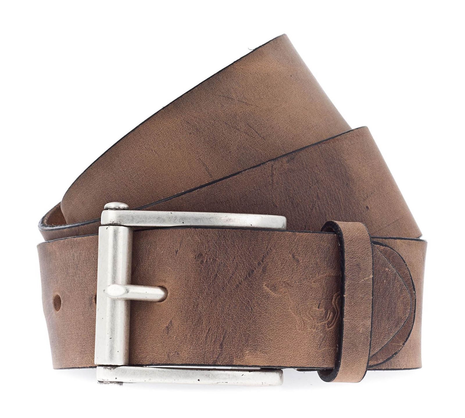 MUSTANG Leather Belt 4.5 W115 Mid Brown