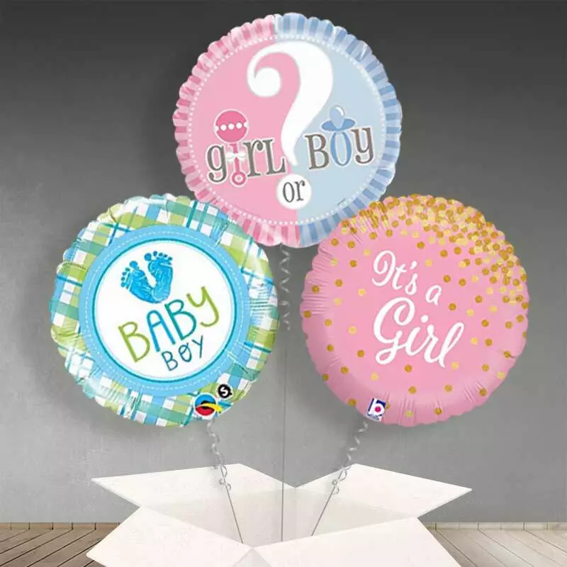 Balloons delivered in a box outlet