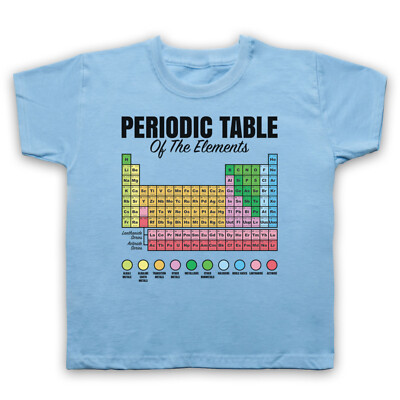 PERIODENSYSTEM DER ELEMENTE GEEK NERD WISSENSCHAFT CHEMIE KINDER KINDER T-SHIRT