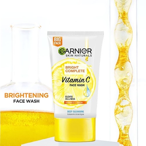 Garnier Skin Naturals Bright Complete Vitamin C Face Wash, 150 g - Picture 2 of 3