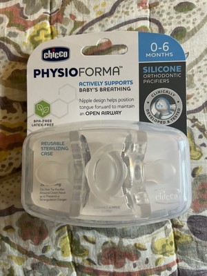 Chicco PhysioForma 100% Soft Silicone One Piece Pacifier for Babies 0-6 Months