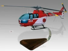 Airbus Eurocopter Bo 105 DRF Desk Wood Helicopter New Model Small Scale 1/48