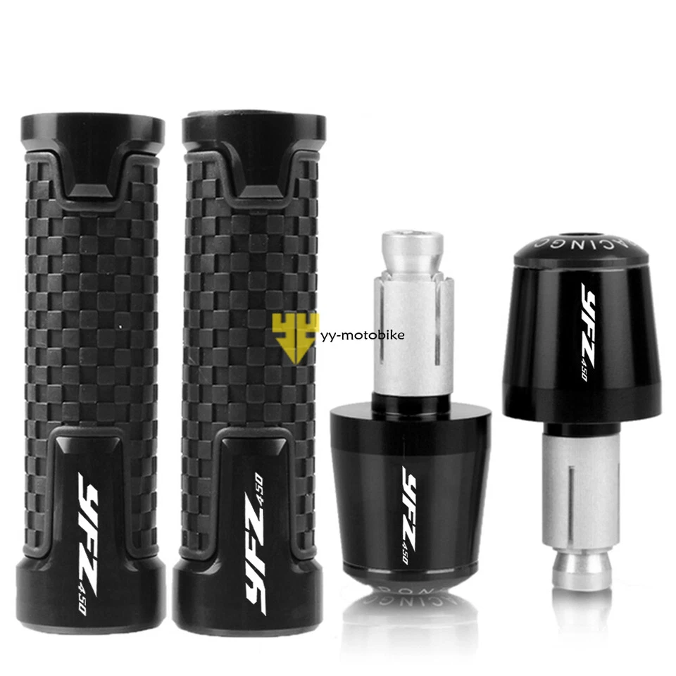 For Yamaha YFZ450 YFZ450R YFZ450X YFZ Handlebar Grips Handle Bar End Caps 22mm - Изображение 2 из 4