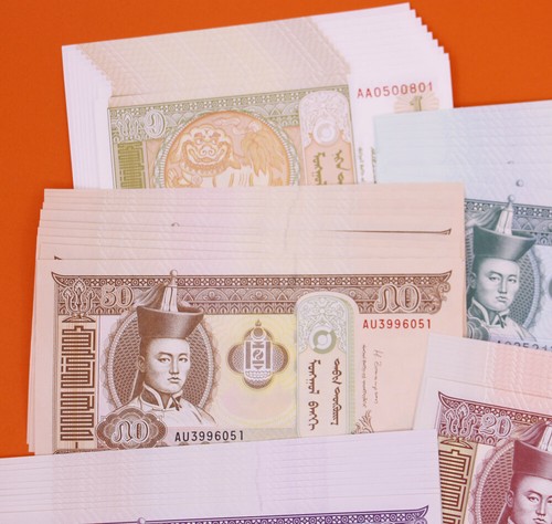 Lot 50 Pcs Mongolia Banknotes 1-100 Tugrik Paper Money UNC Collection Foreign - Picture 2 of 5