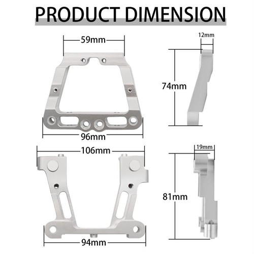 1 pieza marco principal trasero kit plateado para 1/5 HPI Baja RV KM 5B Rc piezas de coche - Imagen 2 de 9