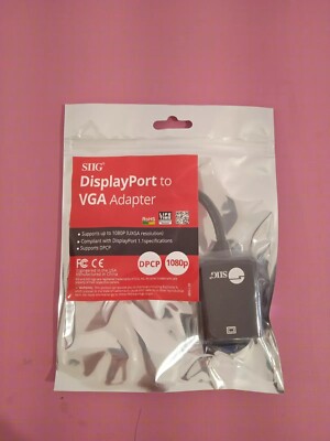 SIIG DisplayPort auf VGA Adapter (CB-DP0082-S1)  0.24 m_0.1_5