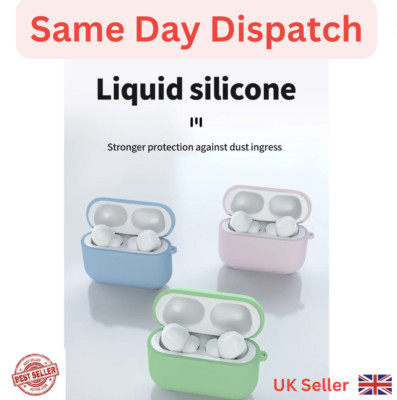 AirPods Case Pro 1. 2. 3. Gen stoßfeste Silikonhülle + Schlüsselanhänger UK-Verkäufer