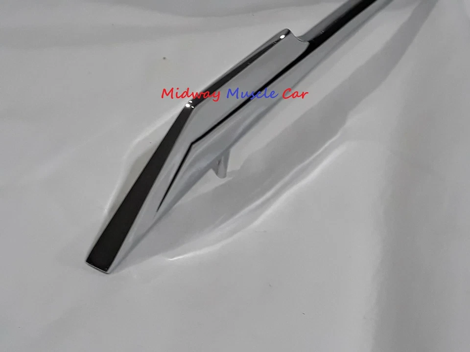 Lanza capó delantero cromado con tuercas 1966 66 Chevy Chevelle Malibu El Camino Foto 2 de 3