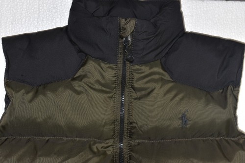 Nuevo Polo De Ralph Lauren Infantil Niño Abajo Chaleco Verde Oscuro & Negro S.10 - Imagen 2 de 7