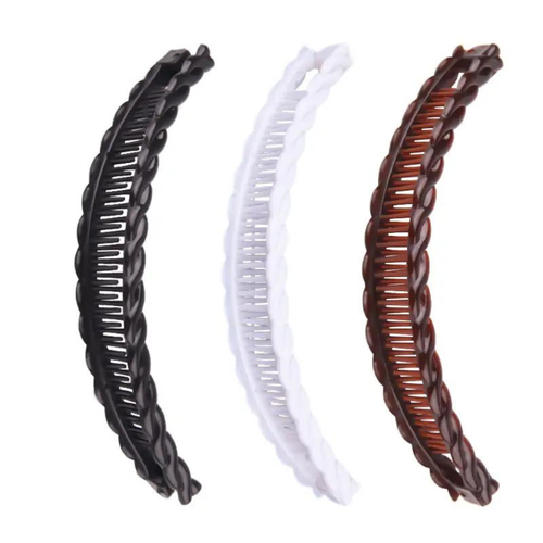 Large Banana Hair Clip Tort Twisted Long Fish Clip Comb Grip UK Seller - Picture 15 of 16