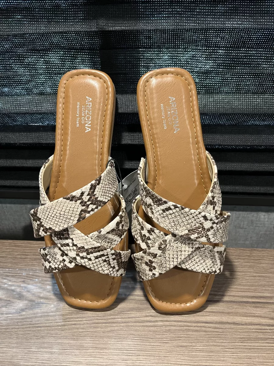 Arizona Jean Co Sandals 7.5 Kramer Snakeskin NWT eBay