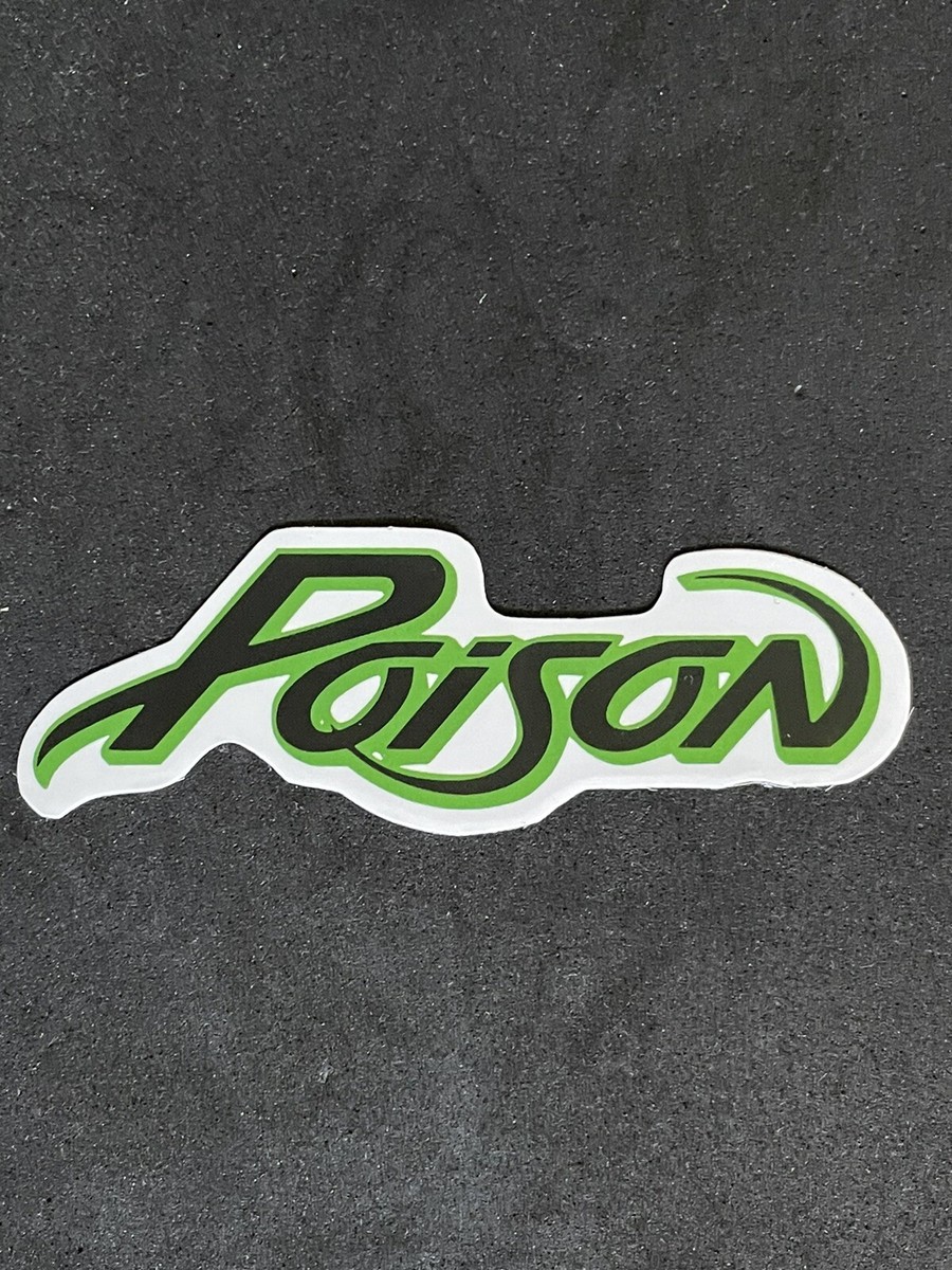 Poison Logo Green Sticker Iconic 80s Rock Hair Band Legend PA for