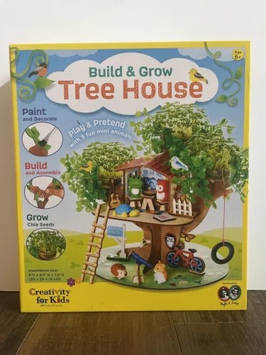 Creativity for Kids Build and Grow Tree House - Treehouse Playset Toy Craft Kit - Picture 1 of 3