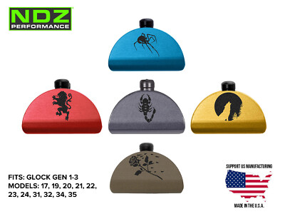 Grip Frame Slug Plug for Glock Gen 1-3 17 19 Aluminum Black Engravings ...