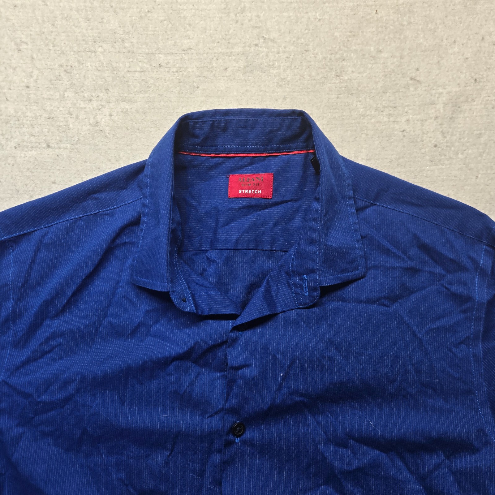 Alfani Solid Blue Athletic Fit Performance Stretc… - image 2