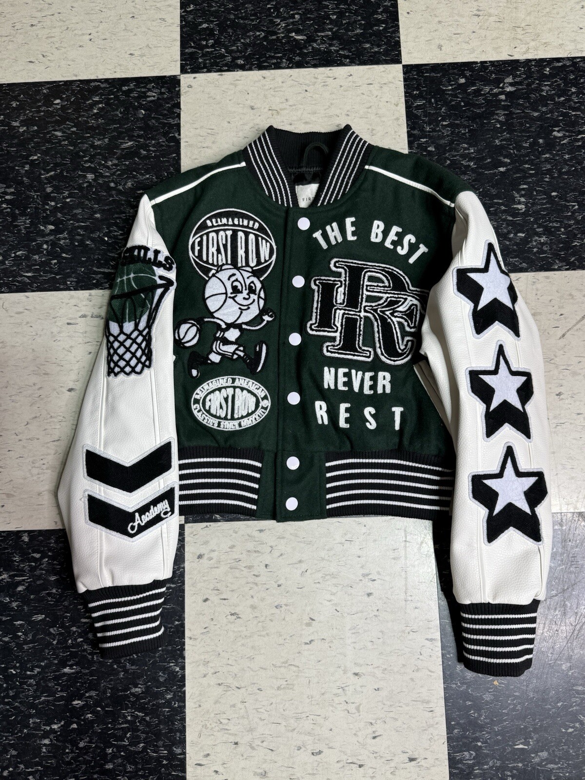 Giacca Prima Fila The Best Never Rest Championship Varsity Verde Foresta Donna S