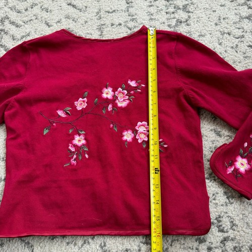 Vtg 2003 Gymboree Flower Blossom Cardigan Size 7 - Picture 5 of 6