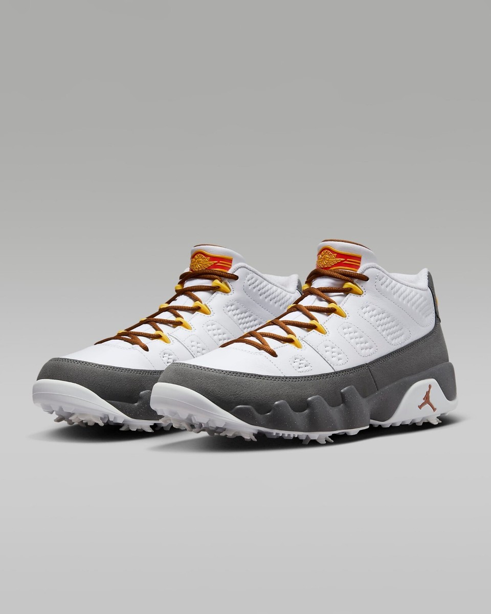 Nike Air Jordan 9 G NRG Golf Shoes 'US Open' White Cool Grey Men's