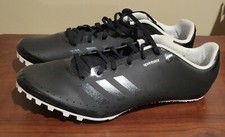 NEW Adidas Men's Sprintstar Black/White Track Spikes B37502 Size 11.5. A2