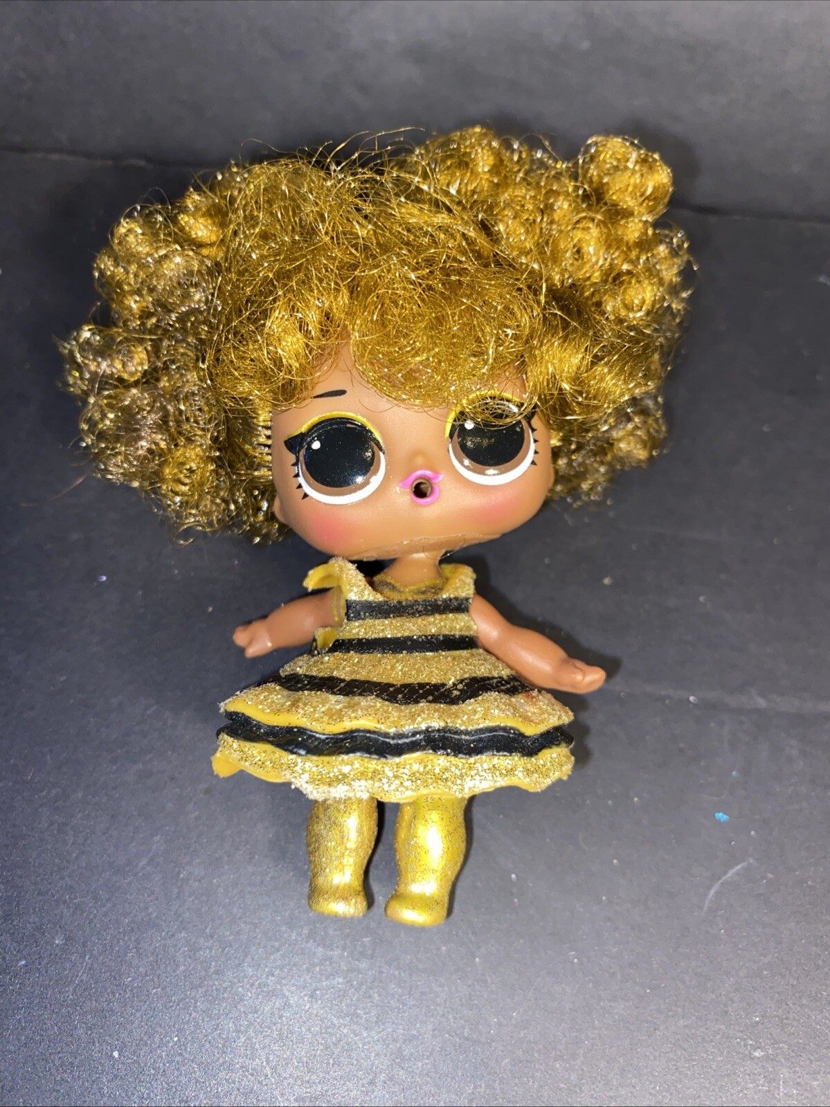 LOL Surprise JK Queen Bee Babe Big Sister Doll with Gold Dress and Tall Shoes