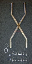 3" Universal Crossover X Pipe Kit with Collectors Full Boar