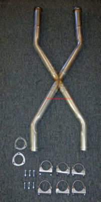 3'' Universal Crossover X Pipe Kit with Collectors Full Boar