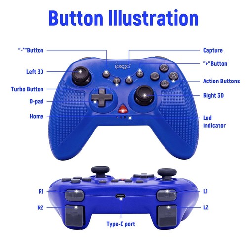 Ipega PG-SW020C Wireless Controller for the Nintendo Switch/PS3/Windows/Android - Picture 4 of 12