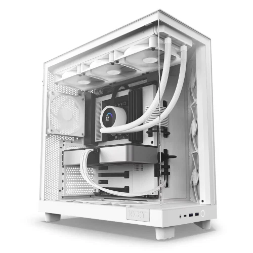 NZXT H6 Flow White PC Computer Case ATX CC-H61FW-01 - Image 4 of 4