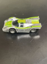 Tyco Porsche 917 HO Slot Car, Chrome/Lime Green 4 NICE Runs