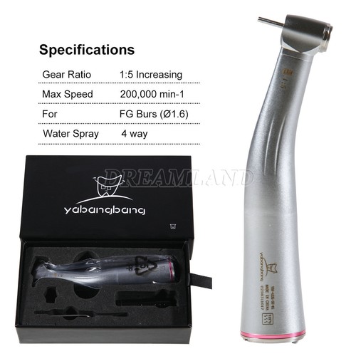 Dental Winkelstück 1:5 Red Angle Wasser mit Licht ROT Handstück Fit KAVO - Bild 13 von 24