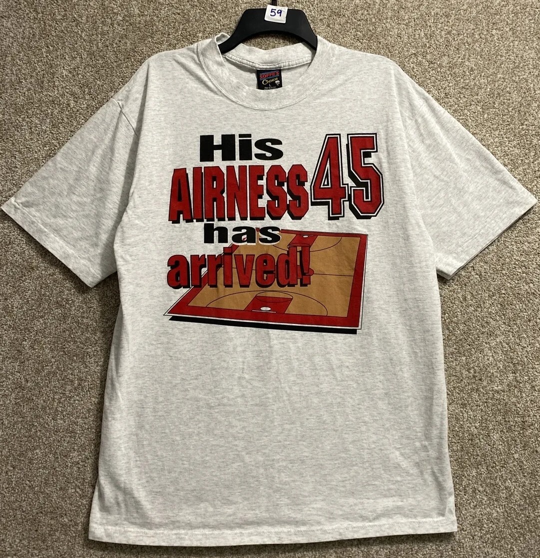 Vintage 90s Michael Jordan Airness Has Arrived Single Stitch T-Shirt Size Large
