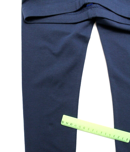 FRIBOO Leggings Girl's 11-12 YEARS Stretchy Tricot Elastic Waist Blue - Picture 8 of 8