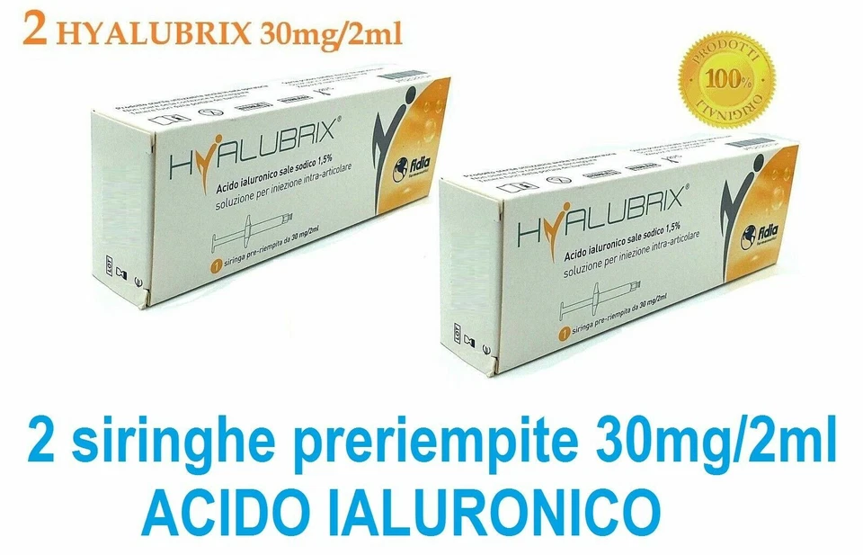 HYALUBRIX 2 SIRINGHE PRERIEMPITE 30MG/2ML FIDIA CONSEGNA ESPRESSA!!!