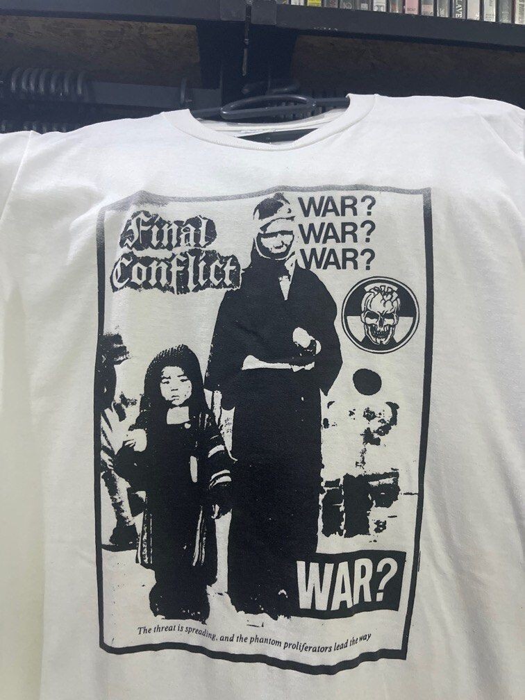 final conflict t-shirt 90年代 ビンテージ Tシャツ Vintage 90s Final Conflict 'War' T-Shirt Tee Unisex Men Women S to