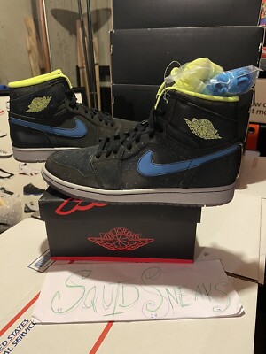 Jordan 1 Retro High US Men’s 10.5 Highly Reflective Deadstock Sneaker 2013 2013 Nike Air Jordan 1 Retro High OG Black Gold Size 10.5  main image 4
