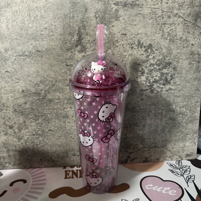 Hello Kitty Dome Travel Tumbler Pink 24oz Sanrio