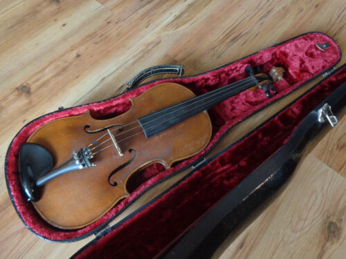 Violín 4/4 violín hoja antigua Stradiuarius - Imagen 1 de 13
