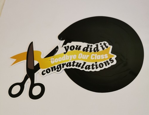 Graduation Party Decorations 30pc Hanging Spirals Black Gold and Silver - Picture 3 of 17