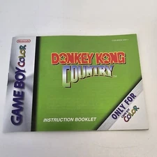 Donkey Kong Country Game Boy Color GBC Instruction Booklet Manual