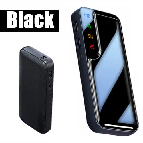 900000mAh 2 USB Batería Externa Rápida LED Banco de Alimentación Paquete Cargador para Teléfono Celular Foto 2 de 4