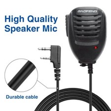 Handheld Shoulder Speaker Mic For Baofeng K5 UV-5R Radio Wouxun Walkie Talkie