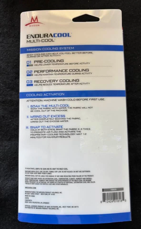 Endura Cool Multi-cool Mossy Oak Breakup Infinity Camo Hat with face cover - Image 3 of 3