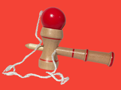Kendama Aus Buchenholz – Hand-Auge-Koordination Spielzeug Für Drinnen & Draußen (lila)