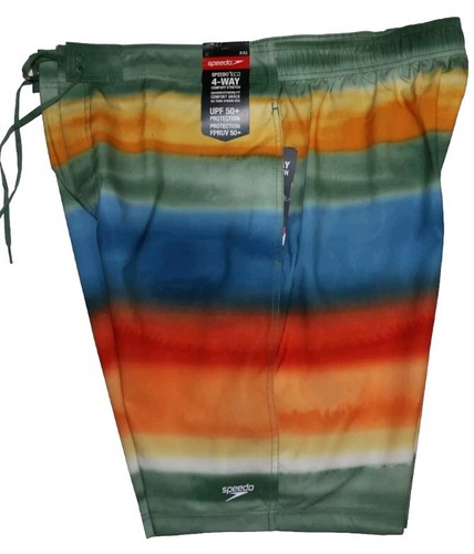 Pantalones Cortos de Tabla SPEEDO Para Hombres 4 Vías Cómodos Elastizados Multicolor Hiedra Oscura Talla XXL NUEVOS CON ETIQUETAS - Imagen 4 de 9