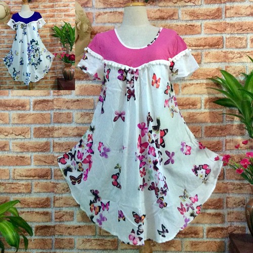 Women Casual Summer Short Sleeve Dress 
