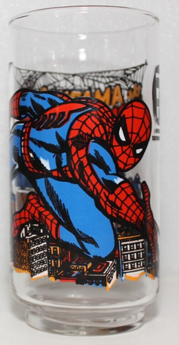 THE AMAZING SPIDER MAN VINTAGE DRINKING GLASS 1977 7-ELEVEN MARVEL EXCELLENT - Picture 3 of 4