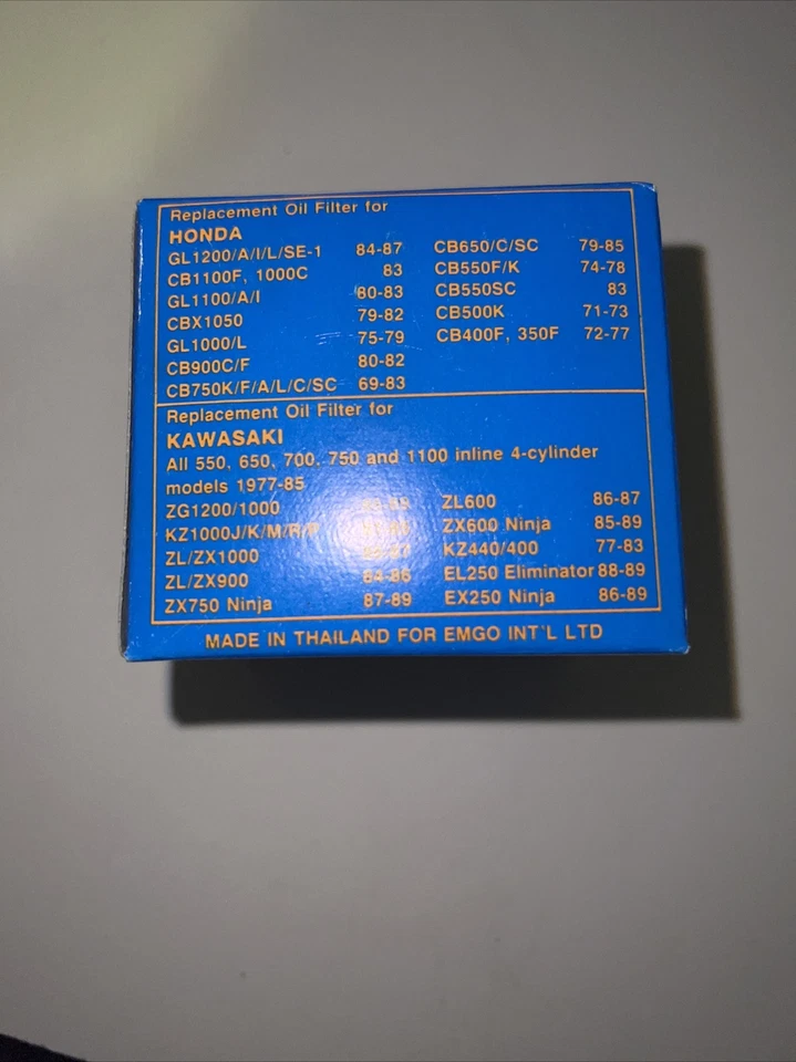 Emmo 滤油器 川崎 10 - 20300 无 O 环 | 本田川崎全新带盒 — 第 3/4 张图片