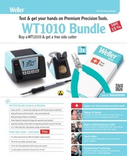 Weller T0053438699 WT 1010H Soldering Kit Digital 200W 50-550°C With WP 120 Iron