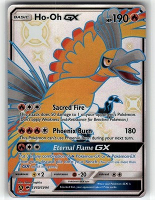Ho-Oh GX SV50/SV94 Hidden Fates: Shiny Vault NM Pokemon Card TCG | eBay