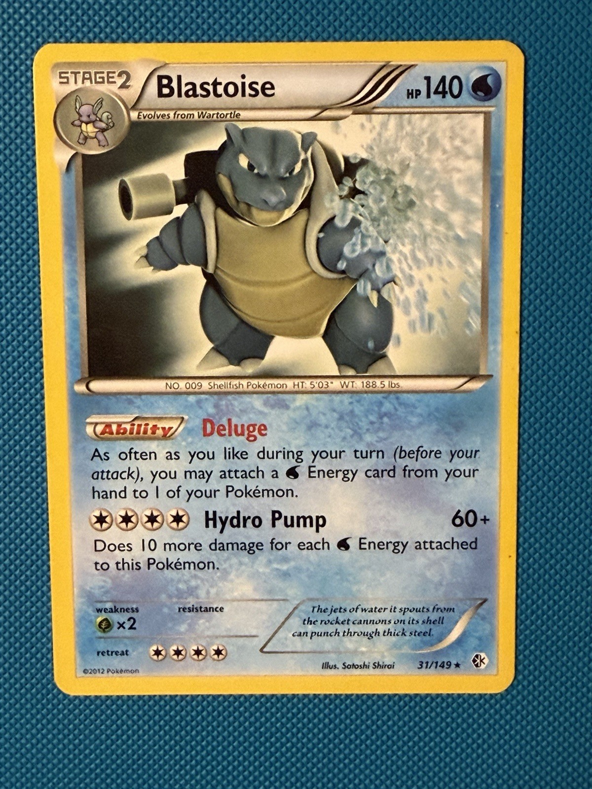 Blastoise - (BW Boundaries Crossed) 031/149 Deck Exclusives Regular LP